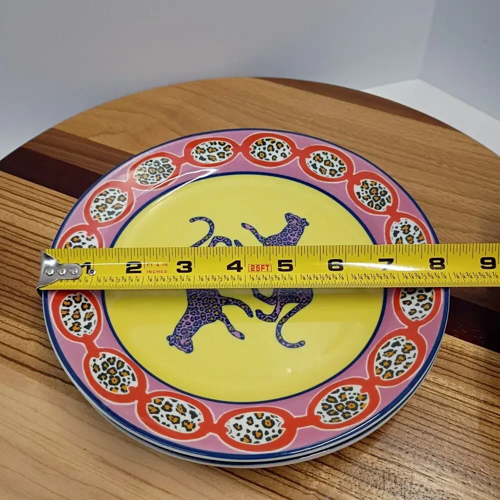 Anthropologie Leopards Dessert Side Plate (Set of 2, Rare)